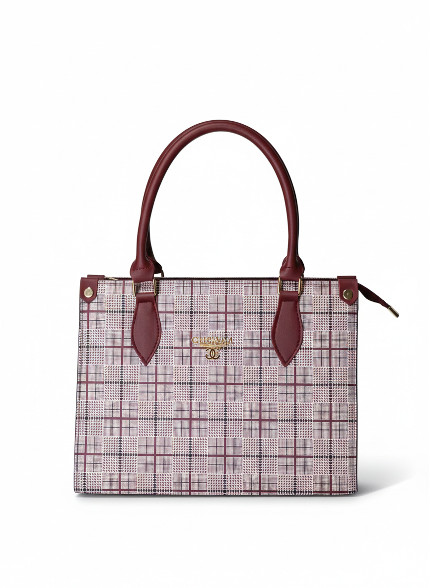 Glen Tartan Luxury Leather Handbag