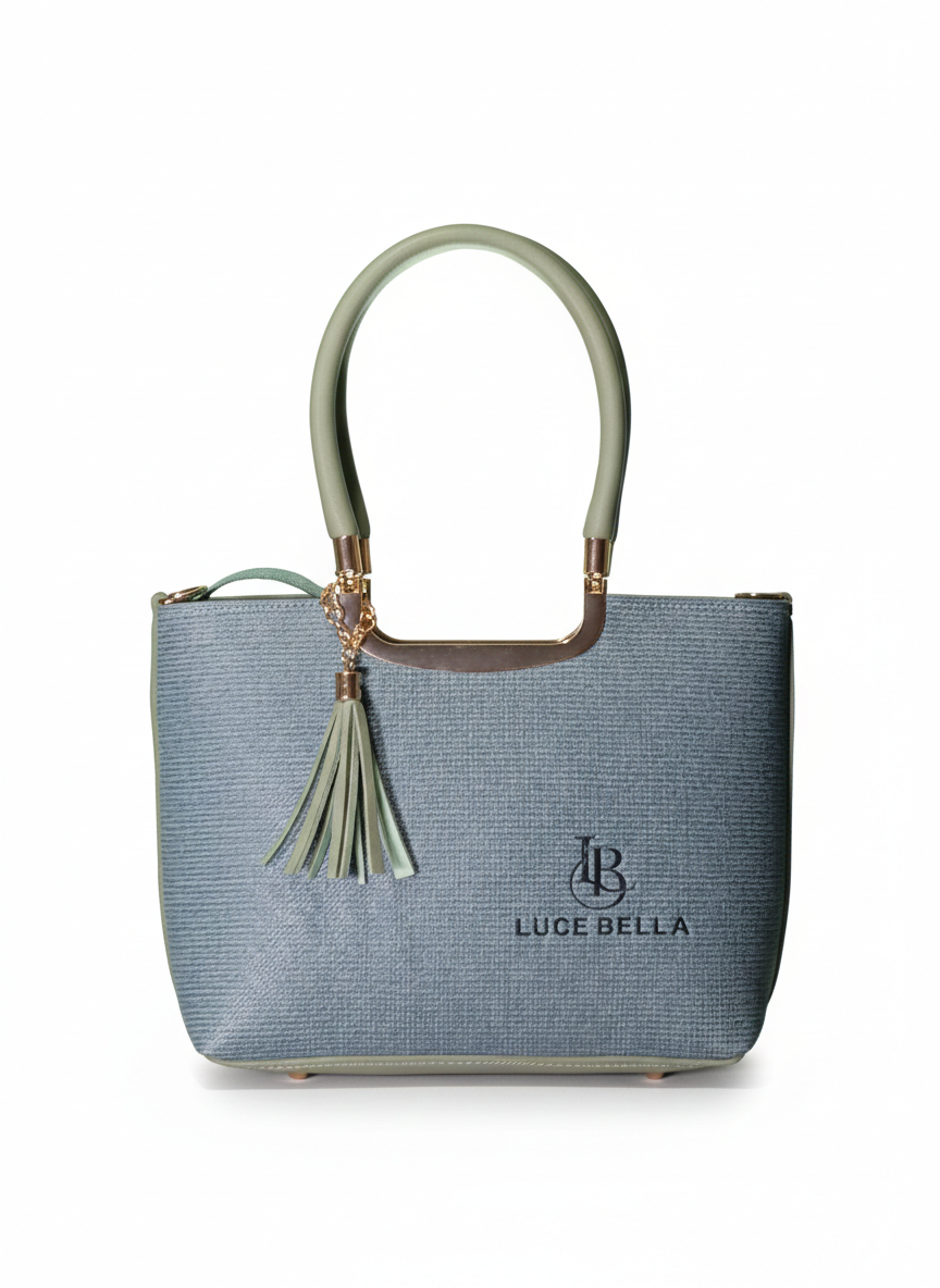 Luce Bella Pink Textured Handbag