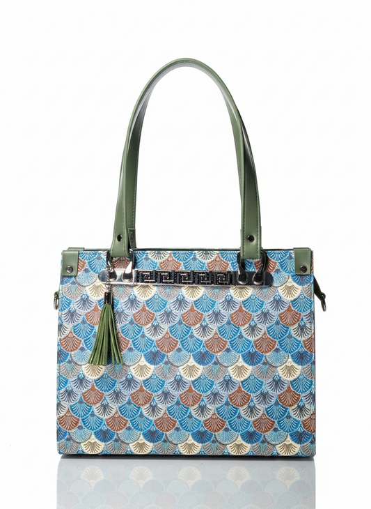 Retro Shell Pattern Tote Bag