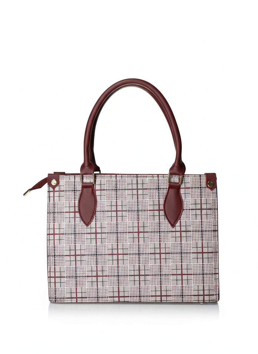 Glen Tartan Luxury Leather Handbag